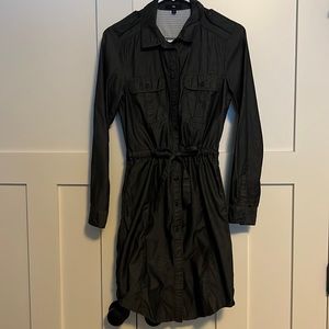 GAP shirt dress in dark navy. Full button front. Perfect condition